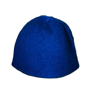 Mėlyna pirties kepurė