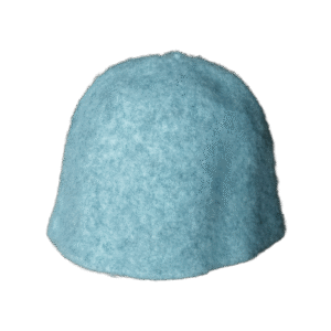 Šviesiai pilka pirties kepurė